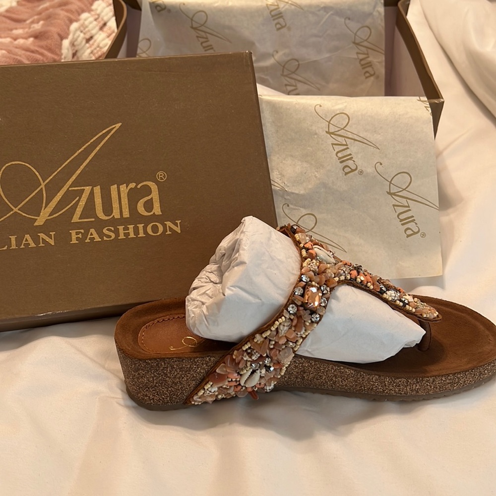 Gorgeous shell sandals